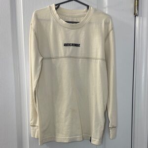 Abercrombie & Fitch Off-White Long Sleeve Tee